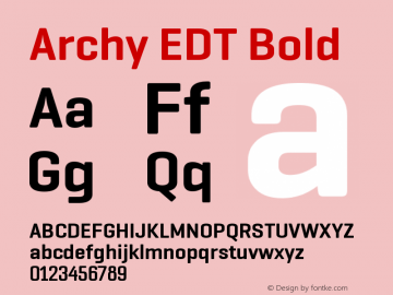 ArchyEDT-Bold Version 2.002图片样张
