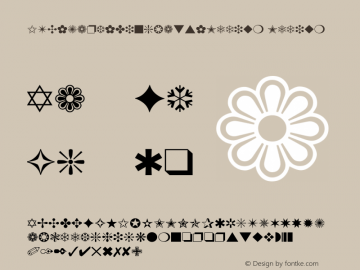 ITC Zapf Dingbats Medium 001.002图片样张