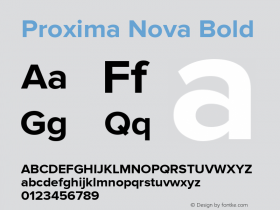 Proxima Nova Rg Bold Version 2.003图片样张