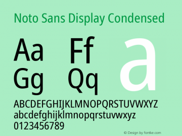 Noto Sans Display Condensed Version 2.007; ttfautohint (v1.8) -l 8 -r 50 -G 200 -x 14 -D latn -f none -a qsq -X 