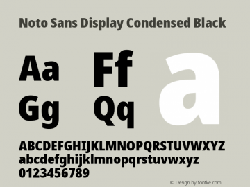 Noto Sans Display Condensed Black Version 2.007; ttfautohint (v1.8) -l 8 -r 50 -G 200 -x 14 -D latn -f none -a qsq -X 