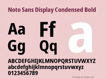 Noto Sans Display Condensed Bold Version 2.008; ttfautohint (v1.8) -l 8 -r 50 -G 200 -x 14 -D latn -f none -a qsq -X 