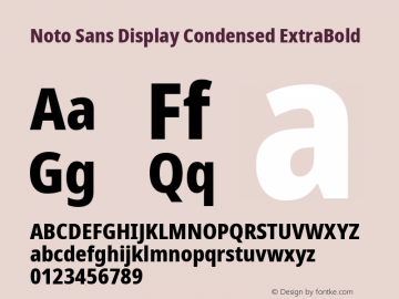 Noto Sans Display Condensed ExtraBold Version 2.007; ttfautohint (v1.8) -l 8 -r 50 -G 200 -x 14 -D latn -f none -a qsq -X 