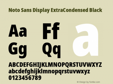 Noto Sans Display ExtraCondensed Black Version 2.008; ttfautohint (v1.8) -l 8 -r 50 -G 200 -x 14 -D latn -f none -a qsq -X 