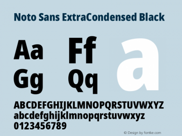 Noto Sans ExtraCondensed Black Version 2.008; ttfautohint (v1.8) -l 8 -r 50 -G 200 -x 14 -D latn -f none -a qsq -X 