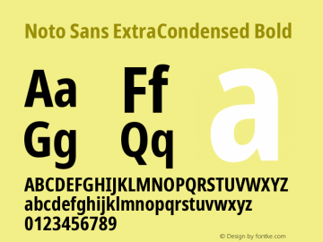 Noto Sans ExtraCondensed Bold Version 2.008; ttfautohint (v1.8) -l 8 -r 50 -G 200 -x 14 -D latn -f none -a qsq -X 