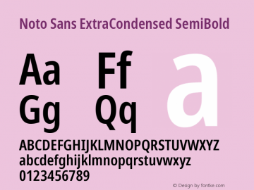 Noto Sans ExtraCondensed SemiBold Version 2.008; ttfautohint (v1.8) -l 8 -r 50 -G 200 -x 14 -D latn -f none -a qsq -X 