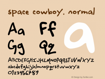 space cowboy. normal snailfonts.v1图片样张