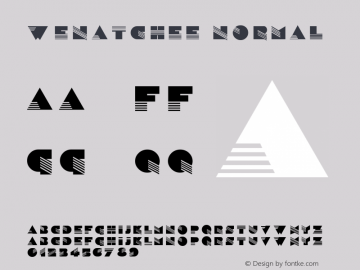 Wenatchee Normal 3.1 Font Sample