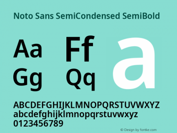 Noto Sans SemiCondensed SemiBold Version 2.008; ttfautohint (v1.8) -l 8 -r 50 -G 200 -x 14 -D latn -f none -a qsq -X 