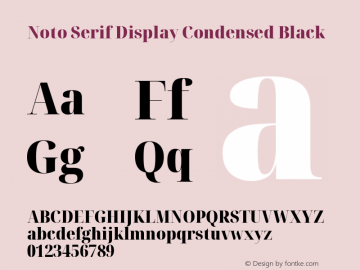 Noto Serif Display Condensed Black Version 2.007; ttfautohint (v1.8) -l 8 -r 50 -G 200 -x 14 -D latn -f none -a qsq -X 