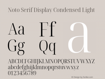 Noto Serif Display Condensed Light Version 2.007; ttfautohint (v1.8) -l 8 -r 50 -G 200 -x 14 -D latn -f none -a qsq -X 