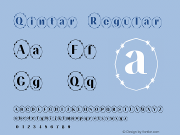 Qintar Regular . 30 03 01 Font Sample