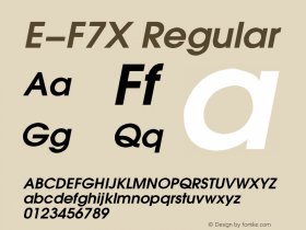 E-F7X Regular 1995;1.00图片样张