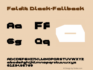 Foldit Black-Fallback Version 1.000; ttfautohint (v1.8.3)图片样张
