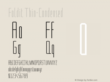 Foldit Thin-Condensed Version 1.000图片样张