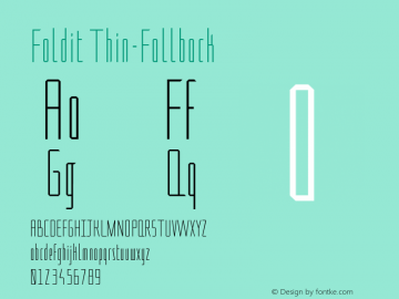 Foldit Thin-Fallback Version 1.000; ttfautohint (v1.8.3)图片样张