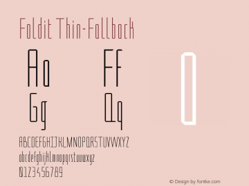 Foldit Thin-Fallback Version 1.000图片样张