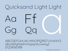 Quicksand Light Light Version 3.006图片样张