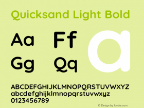 Quicksand Light Bold Version 3.006图片样张