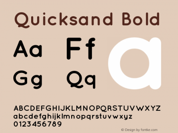 Quicksand-Bold 1.002图片样张