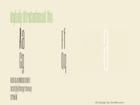 Anybody UltraCondensed Thin Version 1.111图片样张