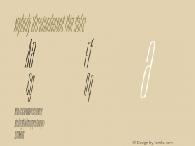 Anybody UltraCondensed Thin Italic Version 1.111图片样张