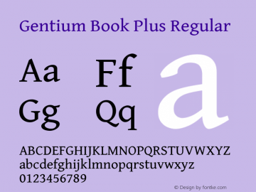 Gentium Book Plus Version 6.101图片样张