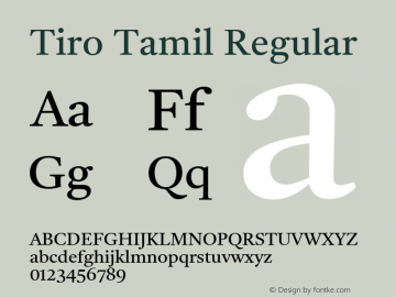 Tiro Tamil Regular Version 1.52图片样张