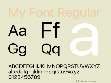 My Font Regular 