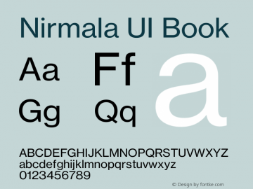 Nirmala UI Version 1.33图片样张