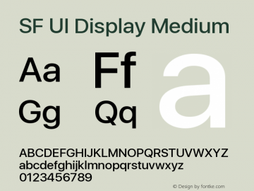 SFUIDisplay-Medium 11.0d33e2--BETA图片样张