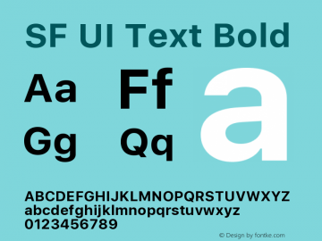 SFUIText-Bold 11.0d45e1--BETA图片样张