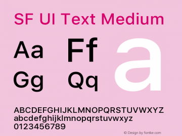 SF UI Text Medium 11.0d59e2图片样张