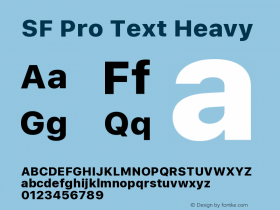 SF Pro Text Heavy 13.0d1e33图片样张