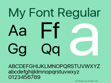 My Font Regular 