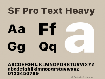 SF Pro Text Heavy 13.0d1e33图片样张