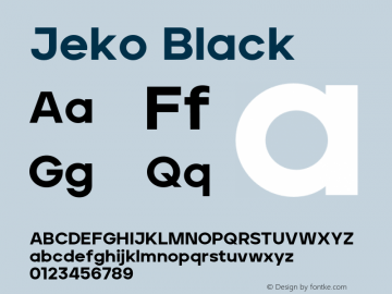 Jeko Black Version 1.003;hotconv 1.0.109;makeotfexe 2.5.65596图片样张