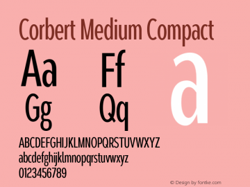 Corbert Medium Compact Version 002.001 March 2020图片样张