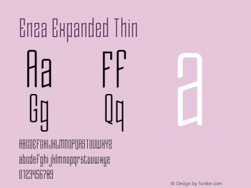 EnzaExpanded-Thin Version 1.000图片样张