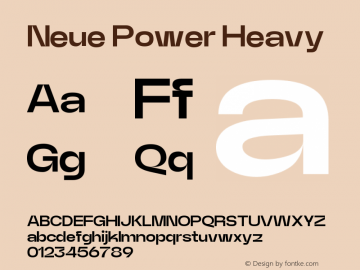 NeuePower-Heavy Version 1.100;图片样张