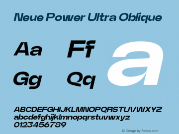 NeuePower-UltraOblique Version 1.100;图片样张