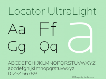 Locator UltraLight Version 2.002;PS 2.2;hotconv 1.0.88;makeotf.lib2.5.647800图片样张