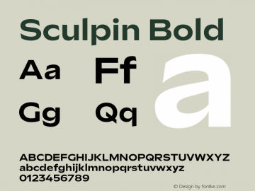 Sculpin-Bold Version 1.000图片样张