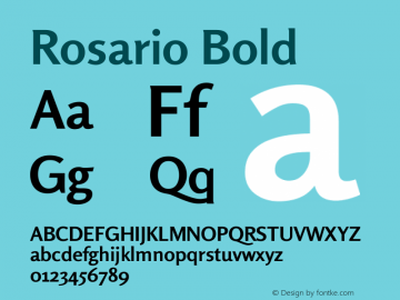 Rosario Bold Version 1.201图片样张