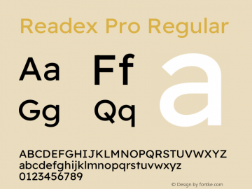 Readex Pro Regular Version 1.203图片样张