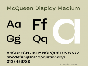 McQueen Display Medium Version 1.000图片样张