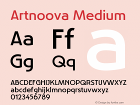 Artnoova Medium Version 2.005 | FøM Fix图片样张