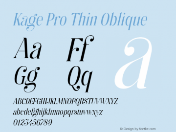 Kage Pro Thin Oblique Version 2.001;FEAKit 1.0图片样张