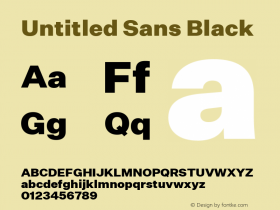 Untitled Sans Black Version 1.001图片样张